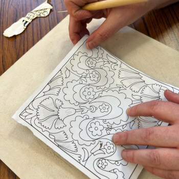 Apply design work in pencil