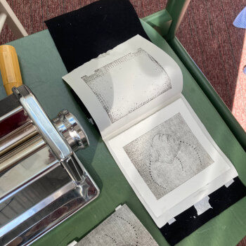 Print with a pasta maker press