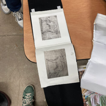 Leave with two original prints