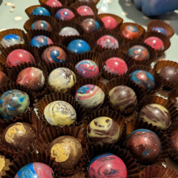 Handmade moulded chocolates
