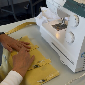 Sew your bag and add the handles