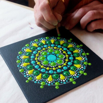 Dot Work Mandala workshop Party