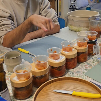 Kimchi tasting