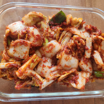 Your kimchi, ready to take home