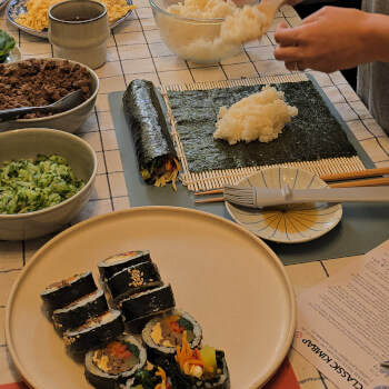 Rolling The Kimbap