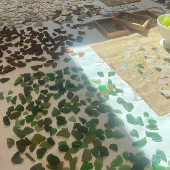 Choose Your Sea Glass and Pottery