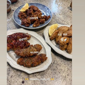 Three types of fried chicken