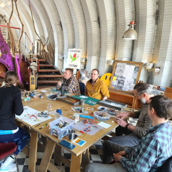 Team building group class from a local business
