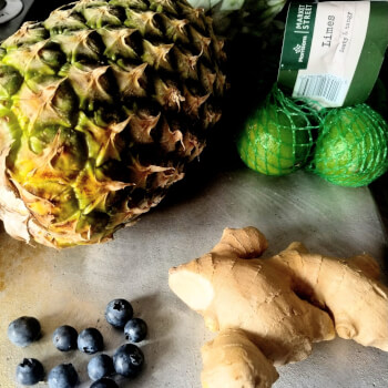 Gather ingredients for drink