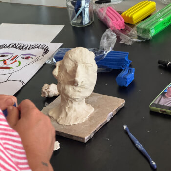 What to Expect at our Plasticine Portraits Workshop