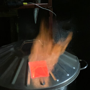 Wait for kiln to reach temperature 