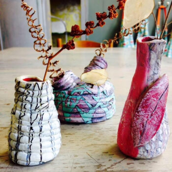 Coiling your pot with clay