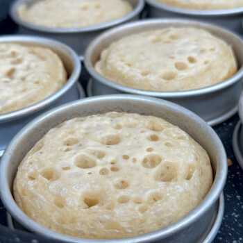 Crumpet Cooking on the Stovetop