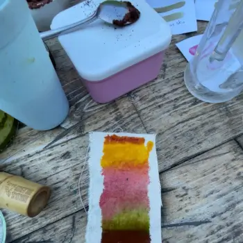 Practice painting with your pigments