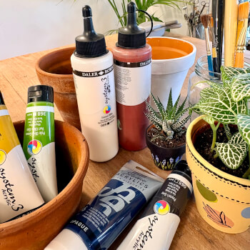 Use premium paints to create your design