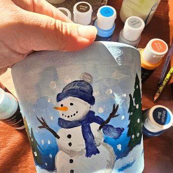 Paint A Pot: Winter Snowman 