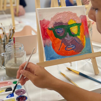 What to Expect at our Abstract Portrait Painting Workshop