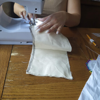 Learn to sew a straight line and curves