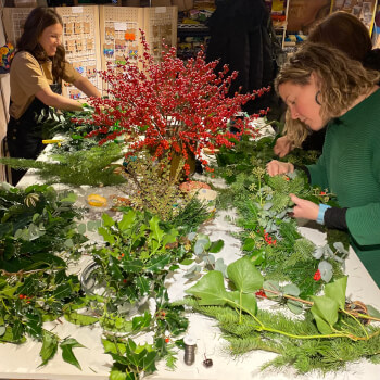 Choose from a large selection of foliage