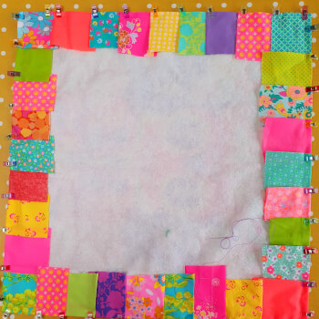 Your quilt begins to grow