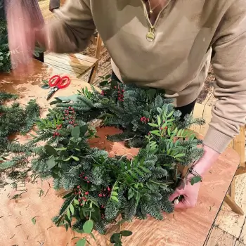 Start building your wreath.