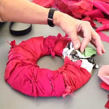 Rag Wreath