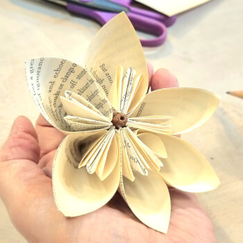 Paper flower decoration