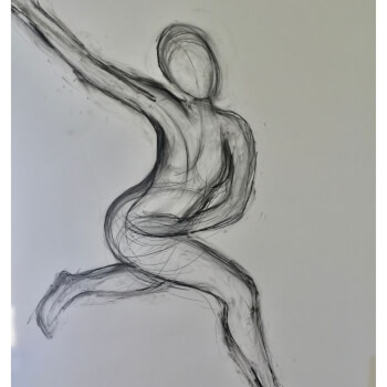 Expressive drawings from a dancer model