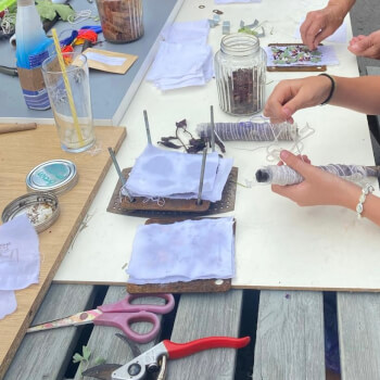 Printing on cloth from nature