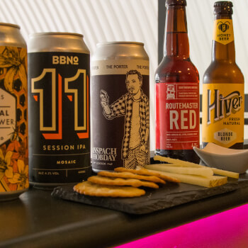 Enjoy a cheeseboard as you sip