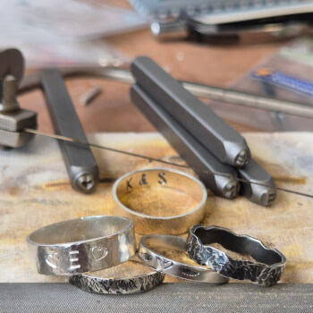Polish and oxidize