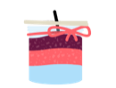 Handmade candle illustration