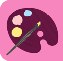 Paint palette illustration