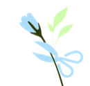 Flower and scissors illustration