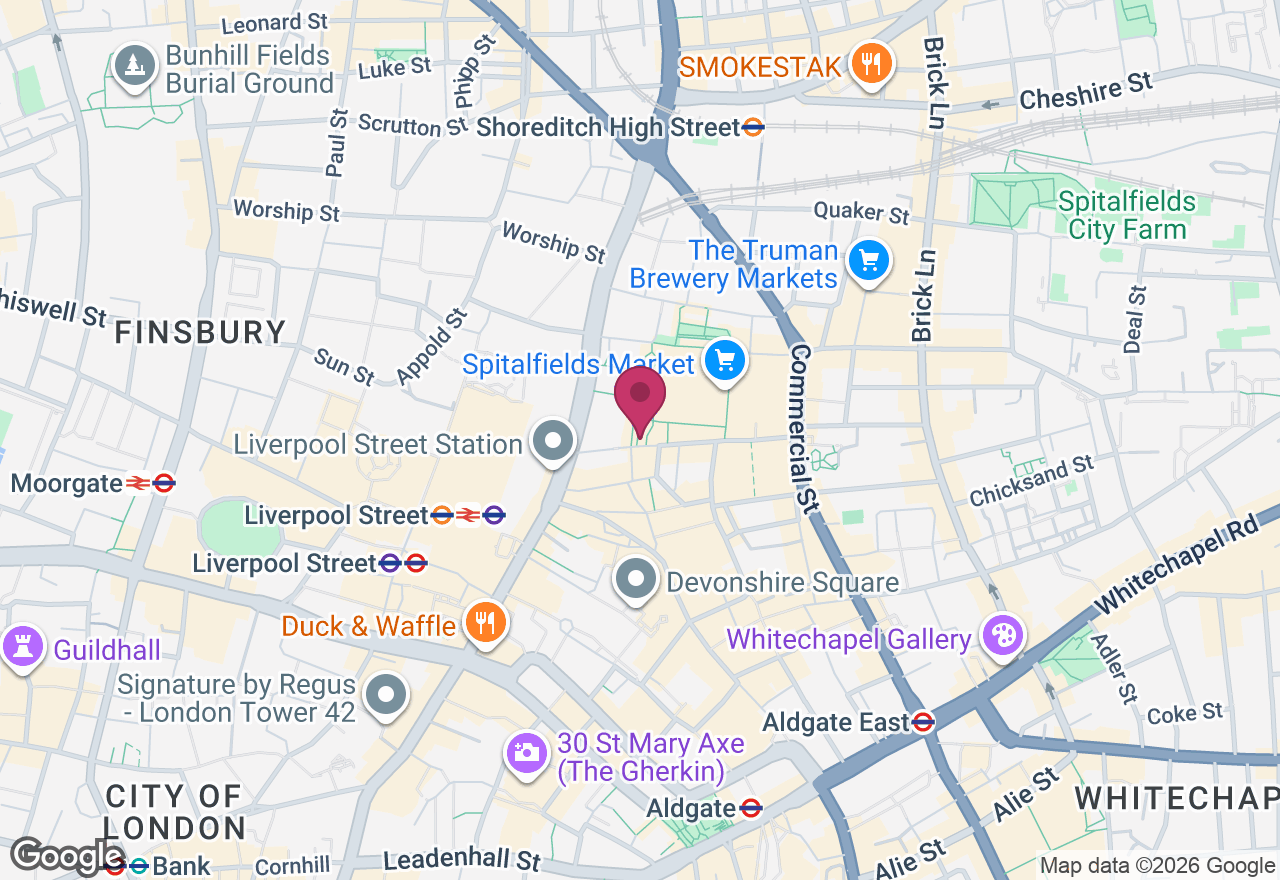 Shoreditch Art and Chocolate Challenge location