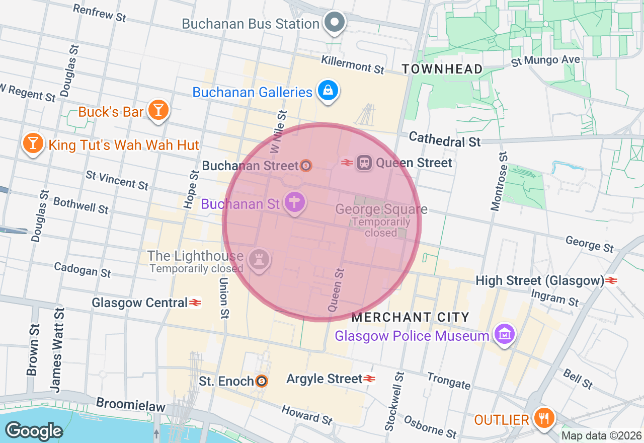 Glasgow Restaurant Tour location