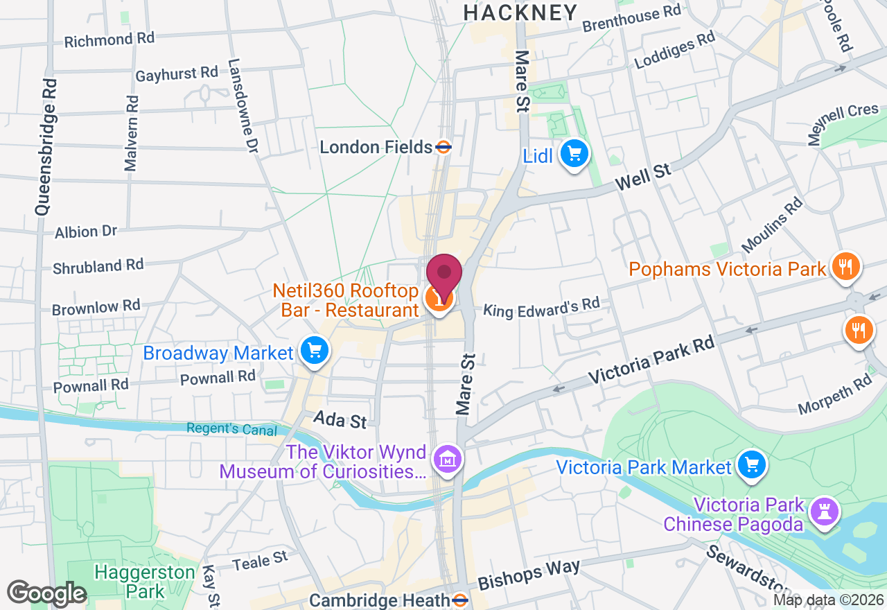 Hackney Autumn Matcha and Brownie Pop-Up Event location