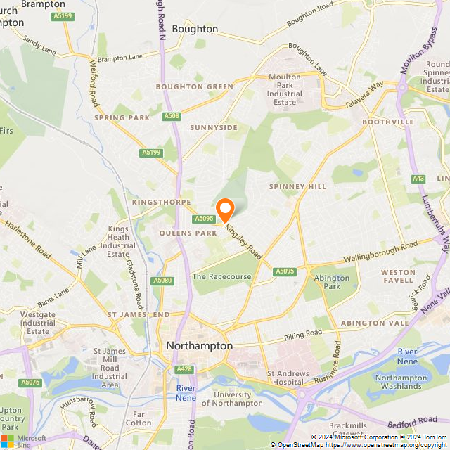 Kingsthorpe Golf Club location