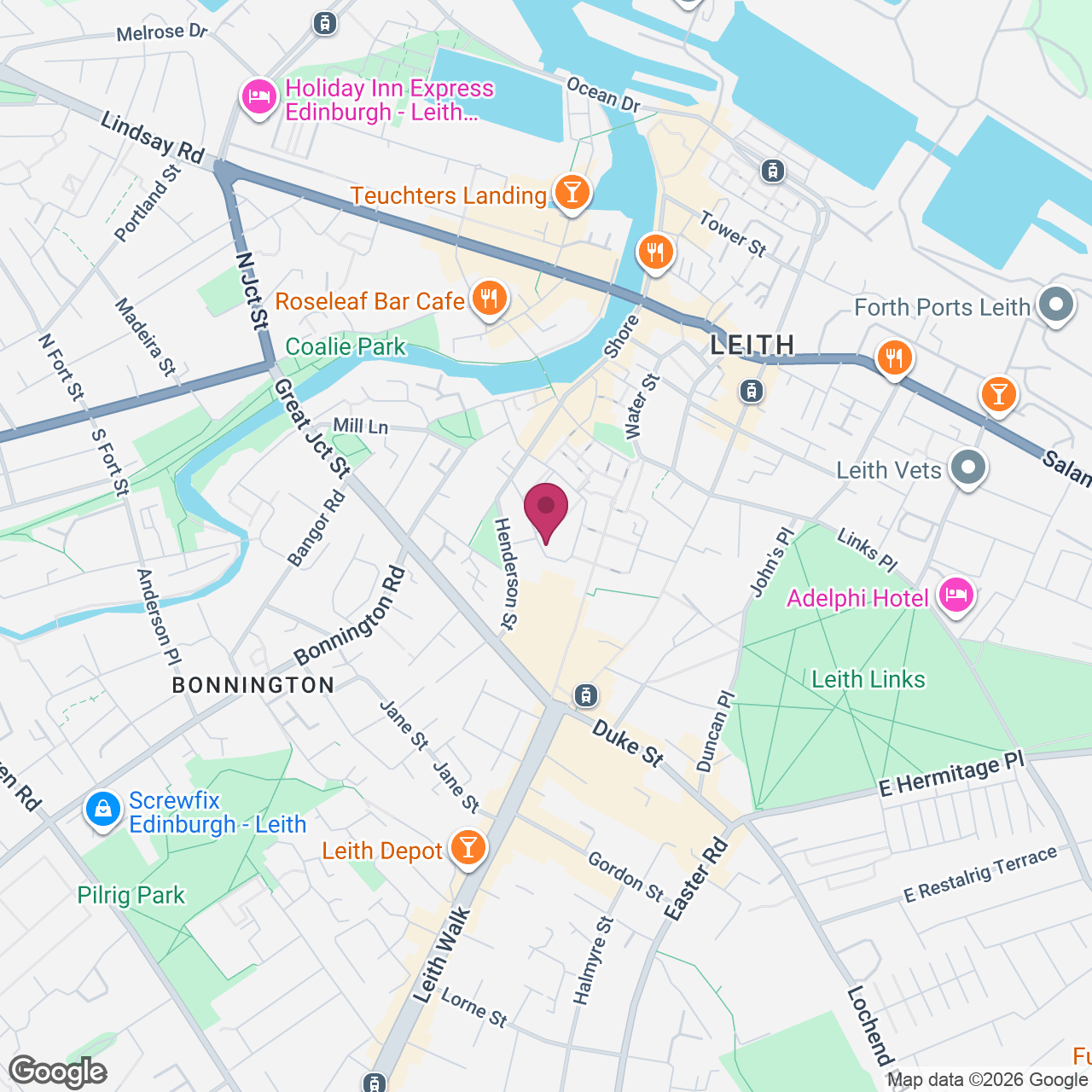 Eteaket Tea Space, Leith Edinburgh location