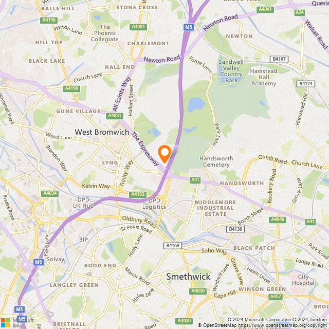 Mercure Birmimgham West Hotel location