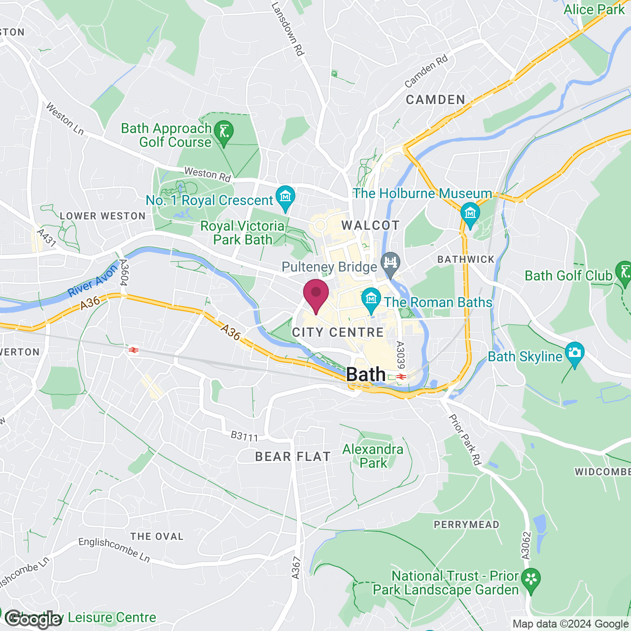 Apex City of Bath Hotel location
