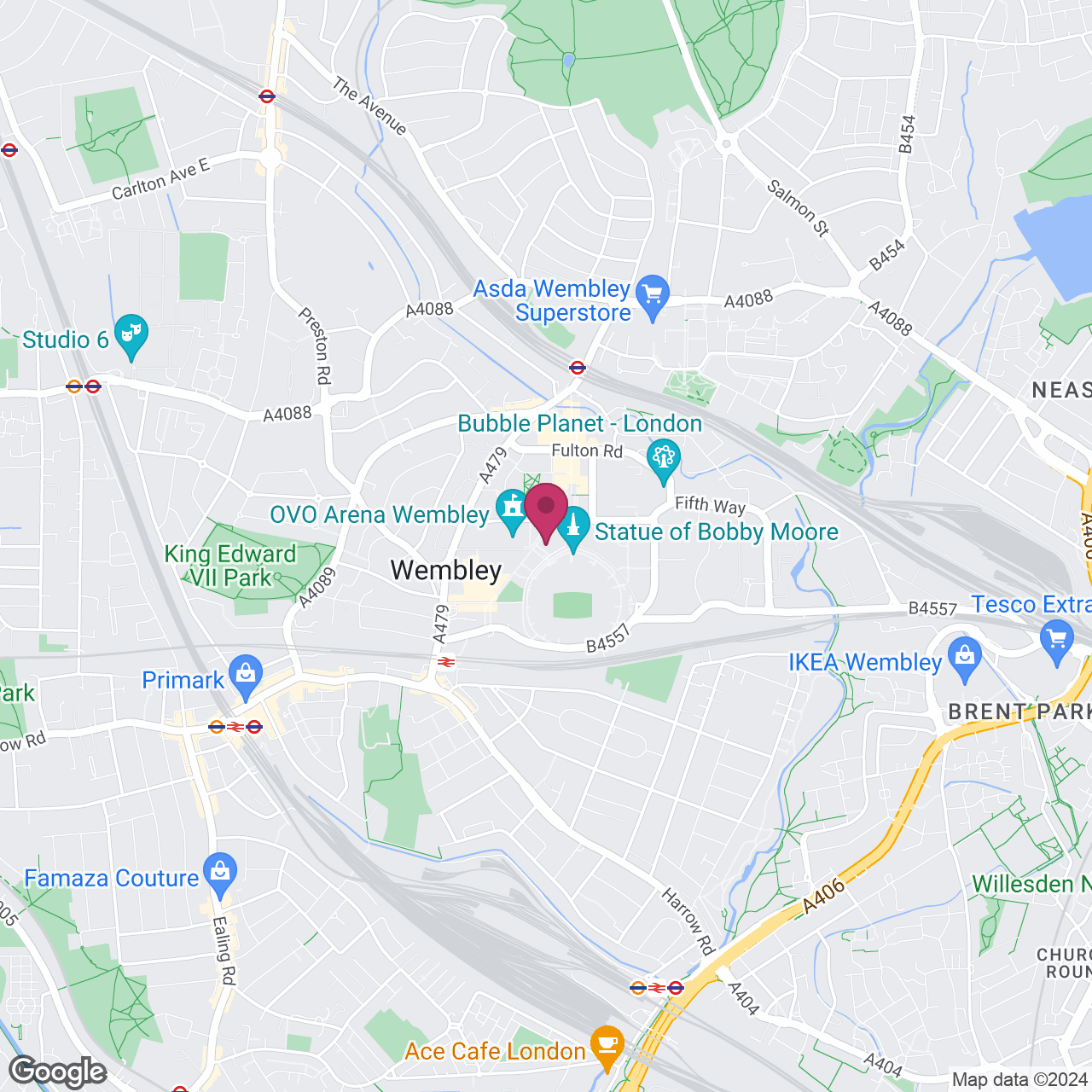 White Horse Wembley location
