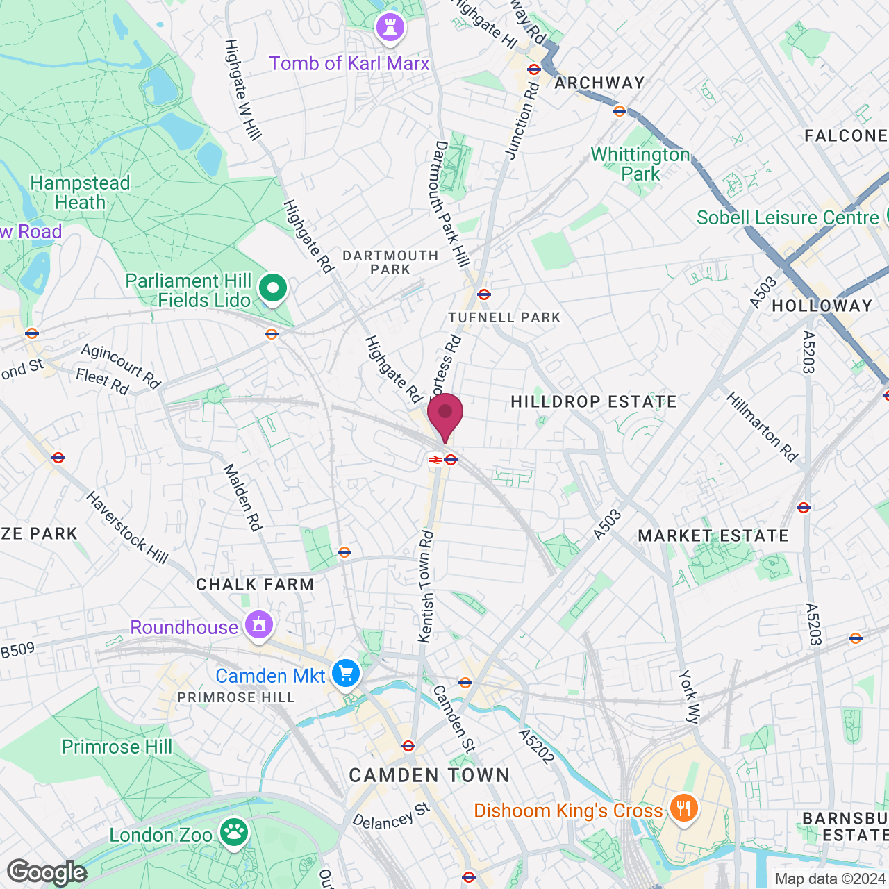 The Assembly House location