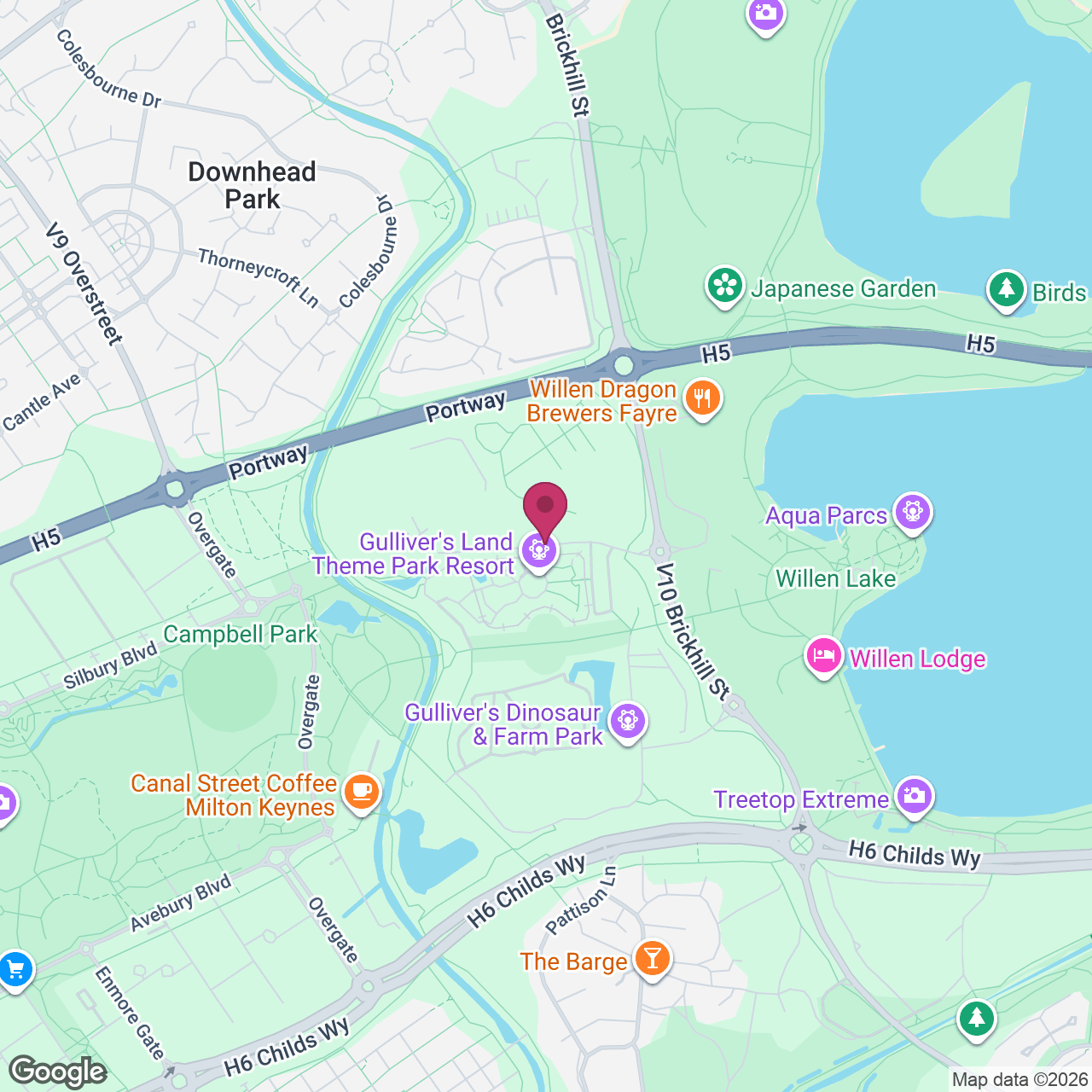 Gullivers Land location