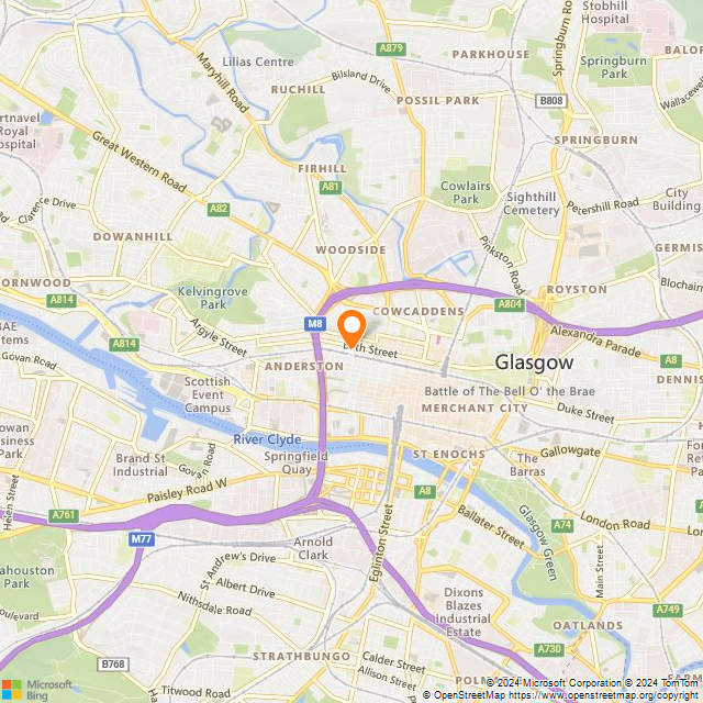 Novotel Glasgow location