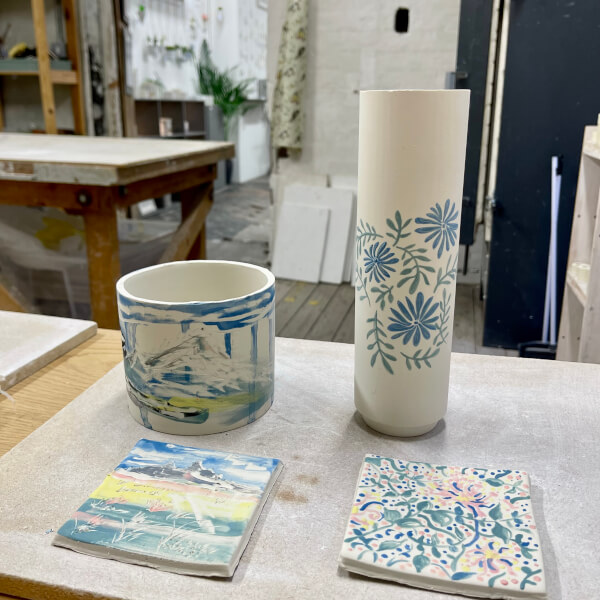 Photo from a Alex Allday Ceramics & Surface Pattern Design workshop