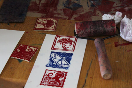 Print Making class by Allhands
