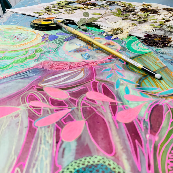 Photo from a ArtbyMichaela workshop