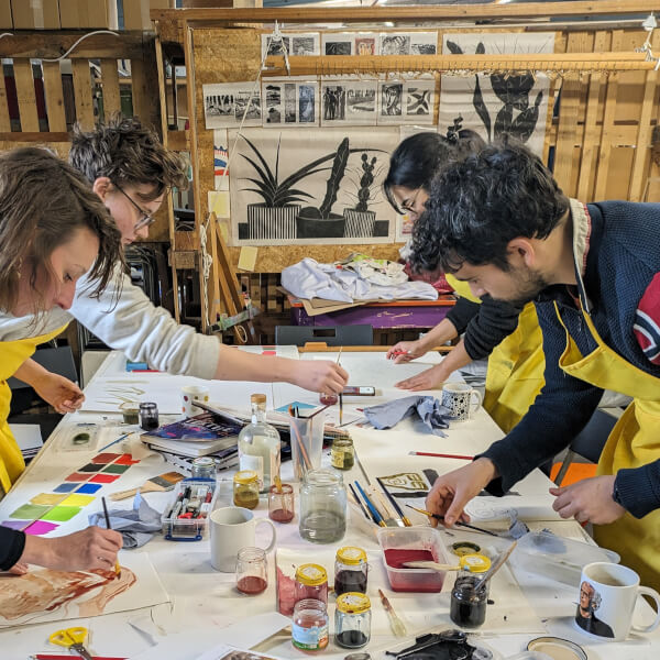 Photo from a Bristol Print and Sew workshop