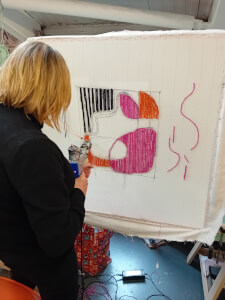 Textiles class by Catherine Grimaldi